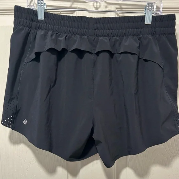 Athleta Black Shorts with Perforated Side Panels - Picture 2 of 4